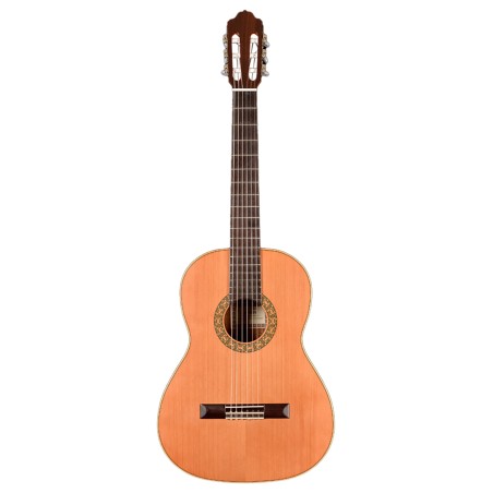 Esteve MOD.1, table cèdre massif, fond & éclisses acajou, touche palissandre, sillet de tête 52 mm, naturel pores ouverts